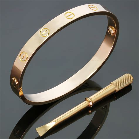 gold bangle cartier|cartier 18k gold bracelet price.